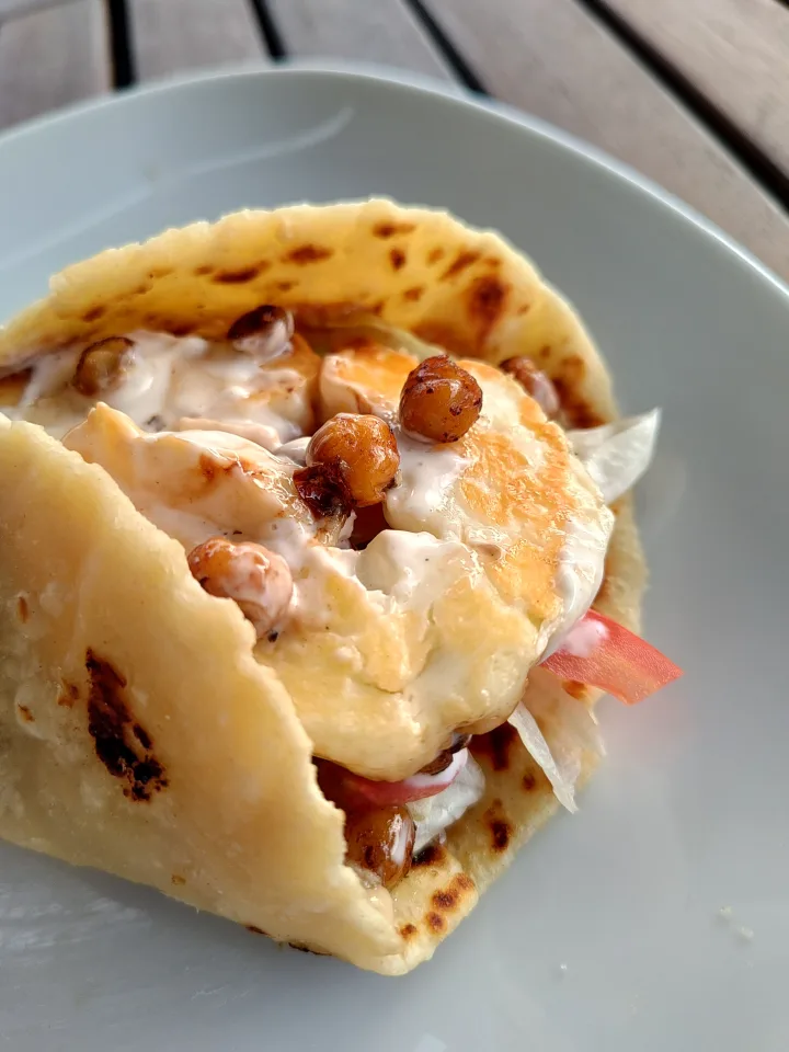 Halloumi Chickpea Shawarma