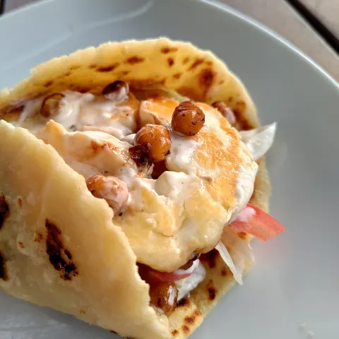 Halloumi Chickpea Shawarma